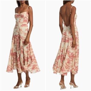Reformation Fredo Georgette Midi Dress 12 NWT New
